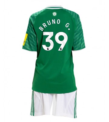 Newcastle United Bruno Guimaraes #39 Udebanetrøje Børn 2025-26 Kortærmet (+ Korte bukser)